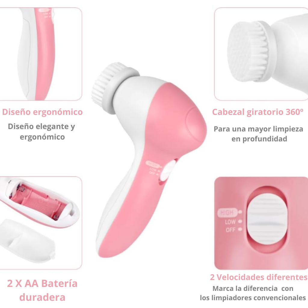 Cepillo limpiador facial Wupi